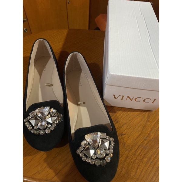 sepatu teplek vincci original malaysia flatshoes hitam party flat shoes woman