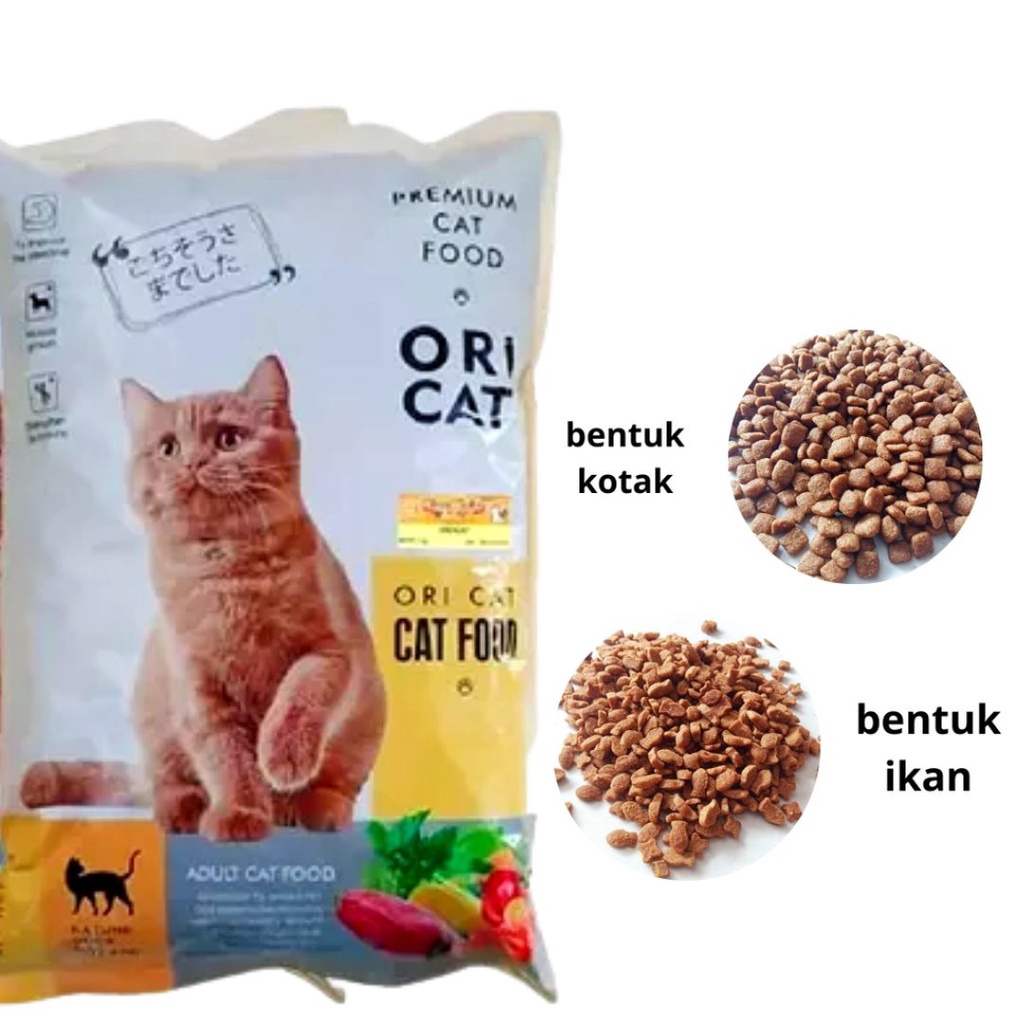 Pakan Kucing Ori Cat Kitten Adult Makanan Kucing Kering Hair And Skin FEFARM