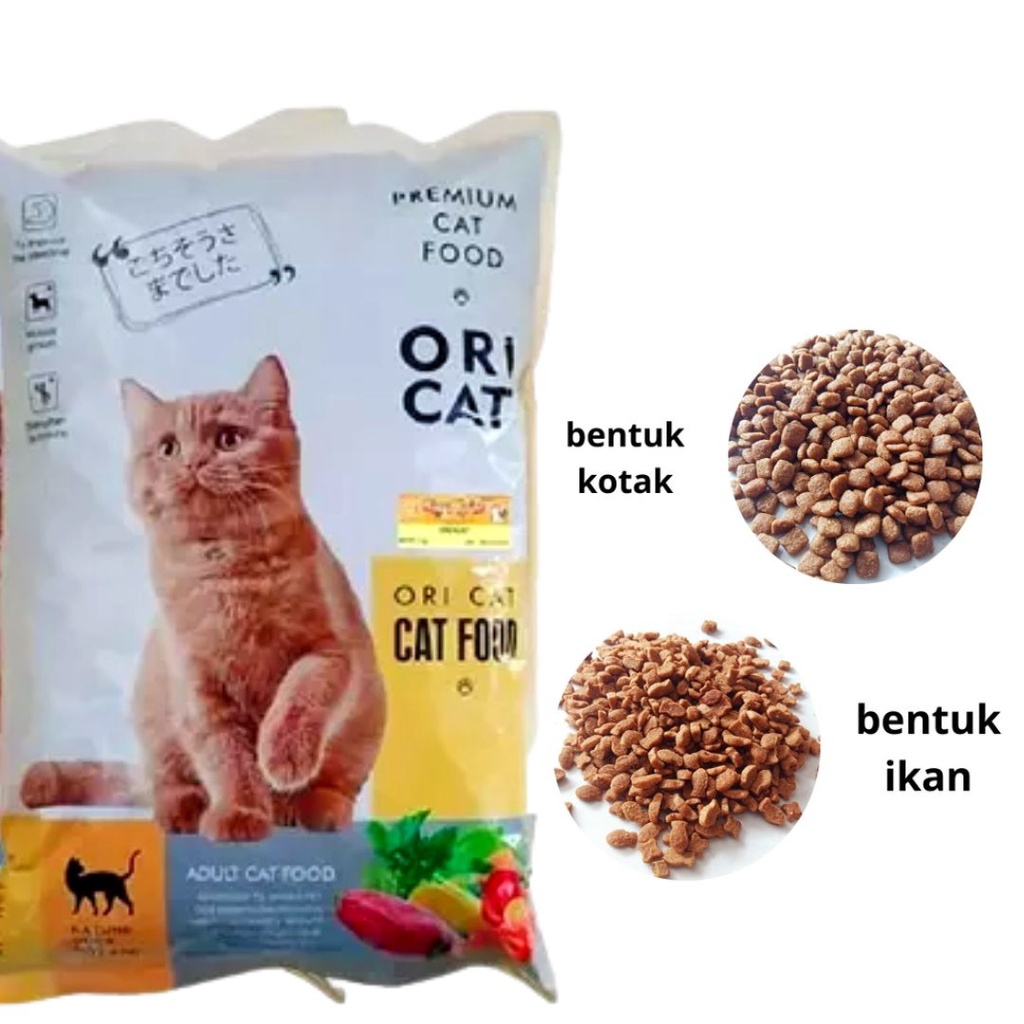 Pakan Kucing Ori Cat Kitten Adult Makanan Kucing Kering Hair And Skin FEFARM