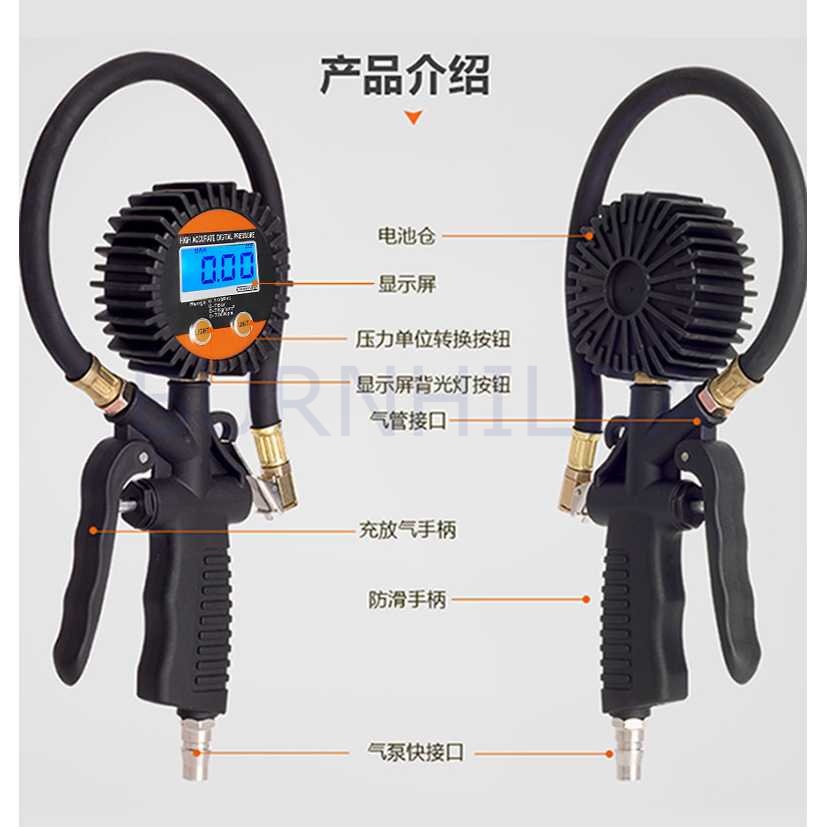 Neoteck Digital Tire Pressure Gauge Pembaca Tekanan Angin LCD mobil motor burnhilda