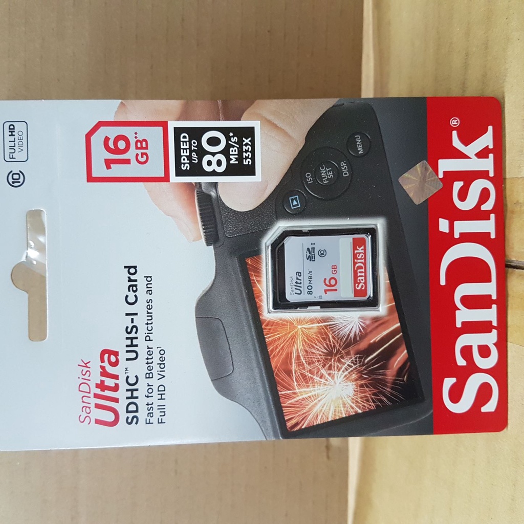 Memori Kamera SanDisk Ultra SDHC 16GB Memory Camera SD card 16 GB Memori Kamera Garansi Resmi Barang Original