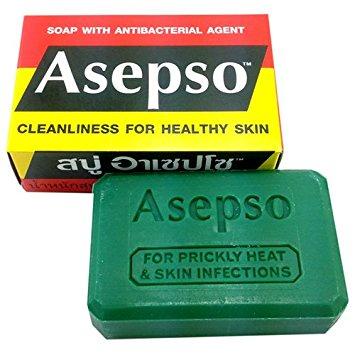 Sabun Asepso Antiseptic Bakteri Gatal Biang Keringat Penyakit Kulit Jamur Panu Kadas Kurap 80 gr