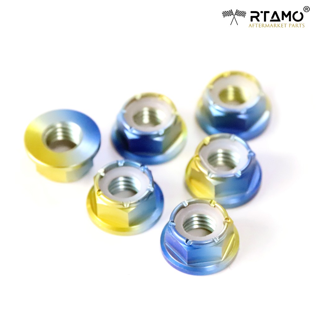 Rtamo-Bolt GR5 nylon lock flange hex nut M6/M8 sprocket nut and  M16 metal locking fit beat scoopy vario/vario 125 50-5