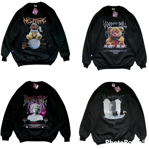 SWEATER OVERSIZE CREWNECK STREETWEAR SWEATSHIRT DISTRO PRIA DAN WANITA SEVENKEY STORE NEXTIME OFFICI