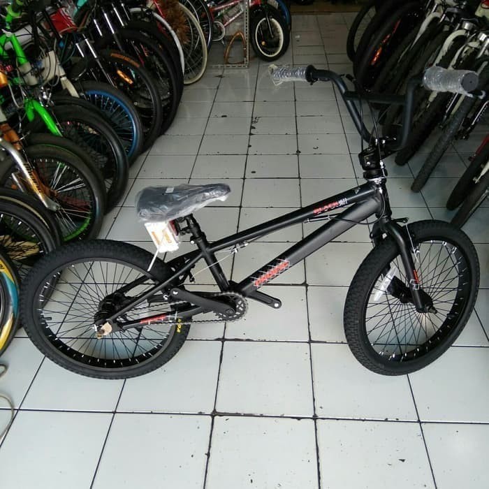 Jual Sepeda BMX 20 inch Pacific Black Jazz Alloy Diskon