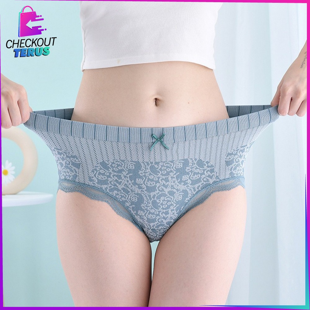 CT P121 CD Wanita Pita Renda Celana Dalam Wanita Renda Celana Dalam High Waist Fashion Celana Dalam Import Underwear Antibakteri CD Murah