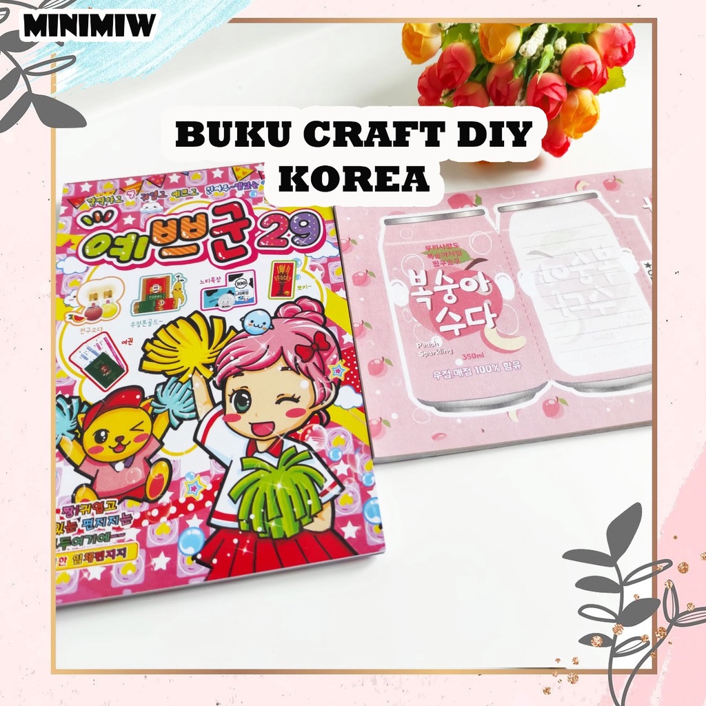BUKU ORIGAMI PAPERCRAFT MAKANAN DIY KREATIF LIPAT TEMPEL BUKU KERAJINAN