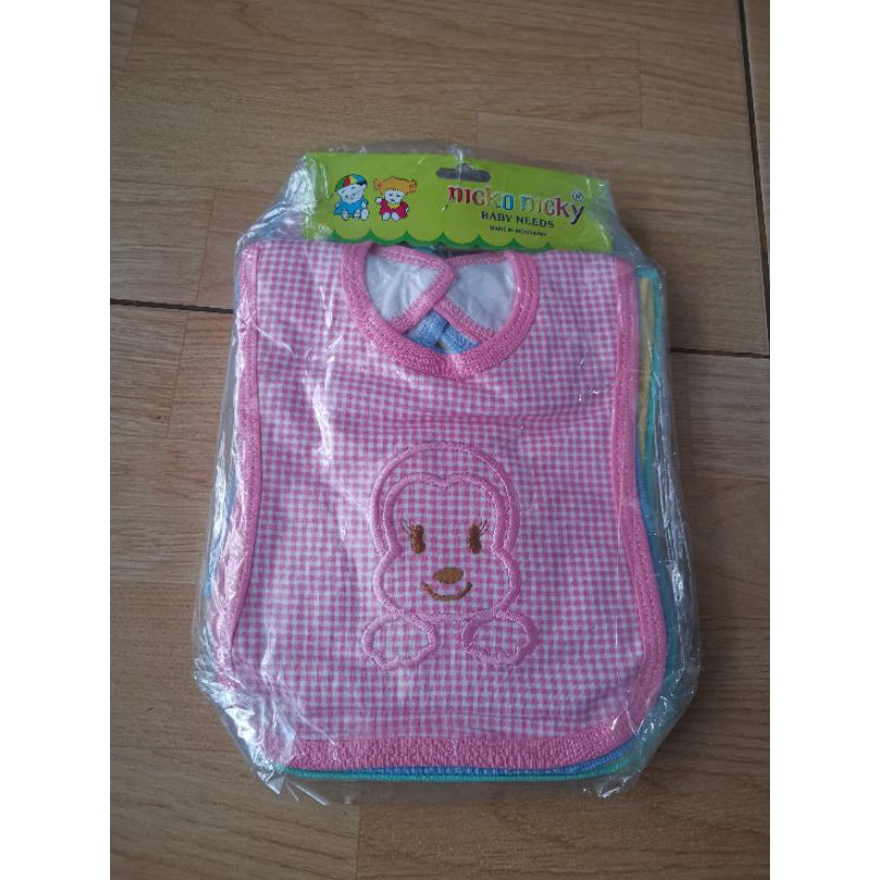 Celemek Bayi kancing NICKO NICKY isi 2 pcs