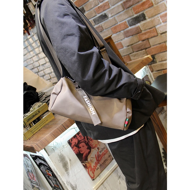 Tas Selempang Pria Men Shoulder Bag Bahan Kulit Sapi Asli Slempang Import