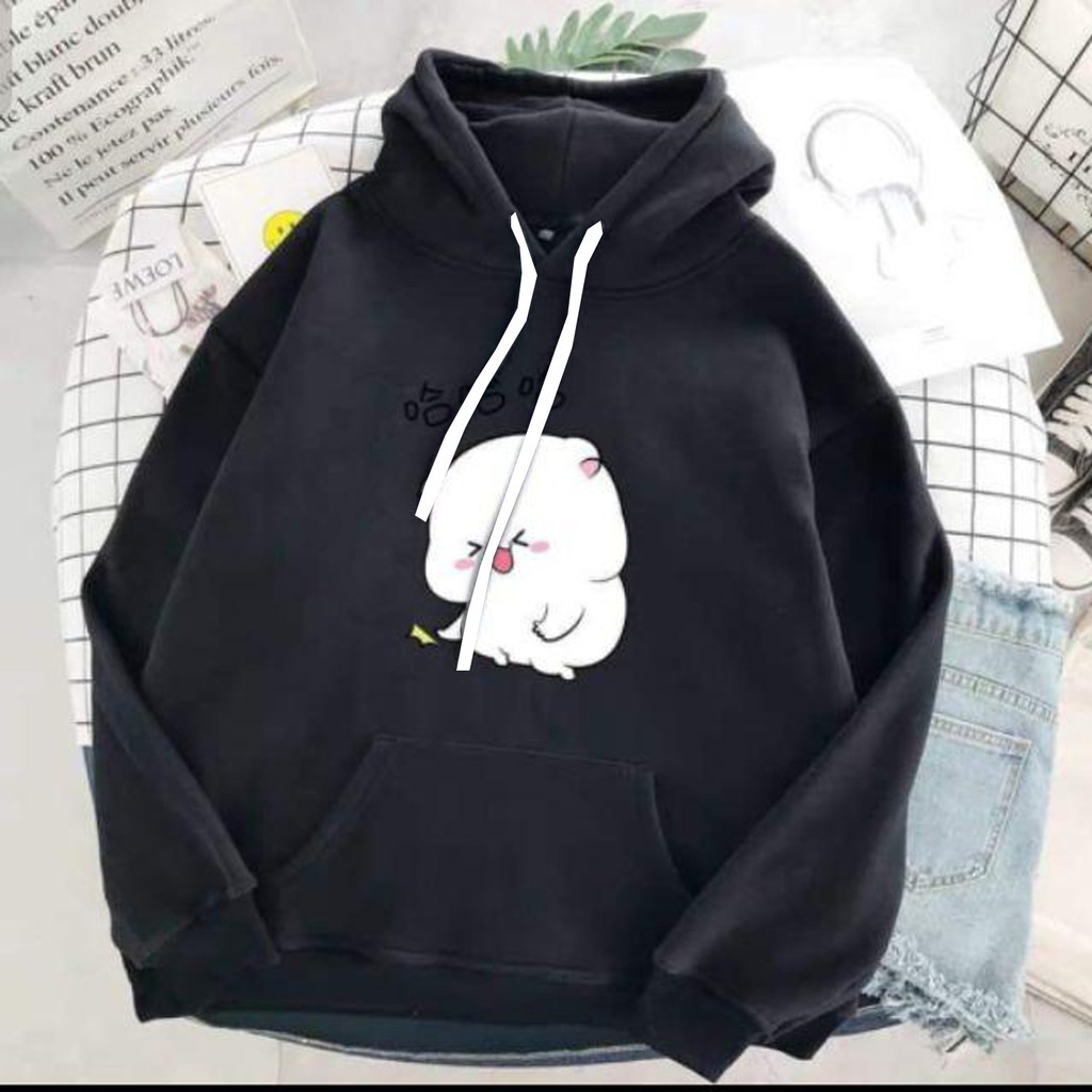 SWEATER BINO / HODDIE SWEATER WANITA BINO BAHAN BABYTERRY TEBAL GOOD QUALITY-3