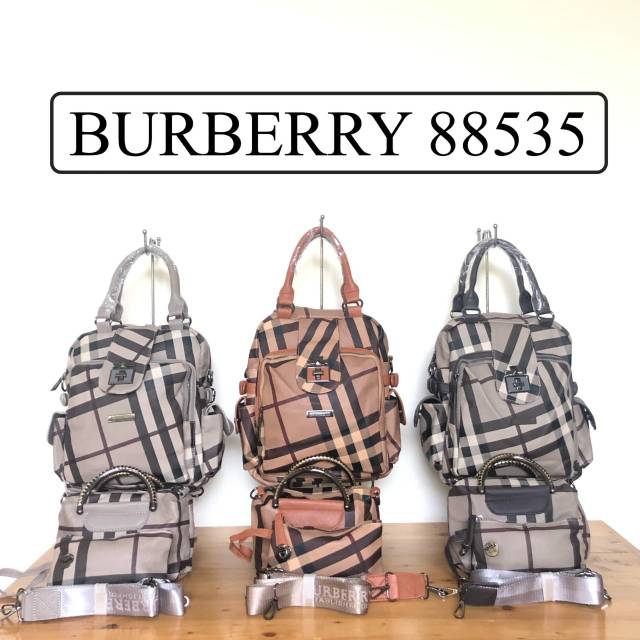 Ransel burberry+tas pesta+pouch