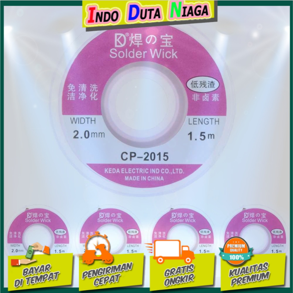 Pita Solder Wick Pembersih Timah 2.0mm 1.5 meter - CP-2015