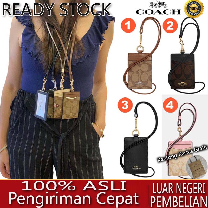 

Coach klasik lanyard Kartu kerja tag name tag holder lanyard Kartu kerja