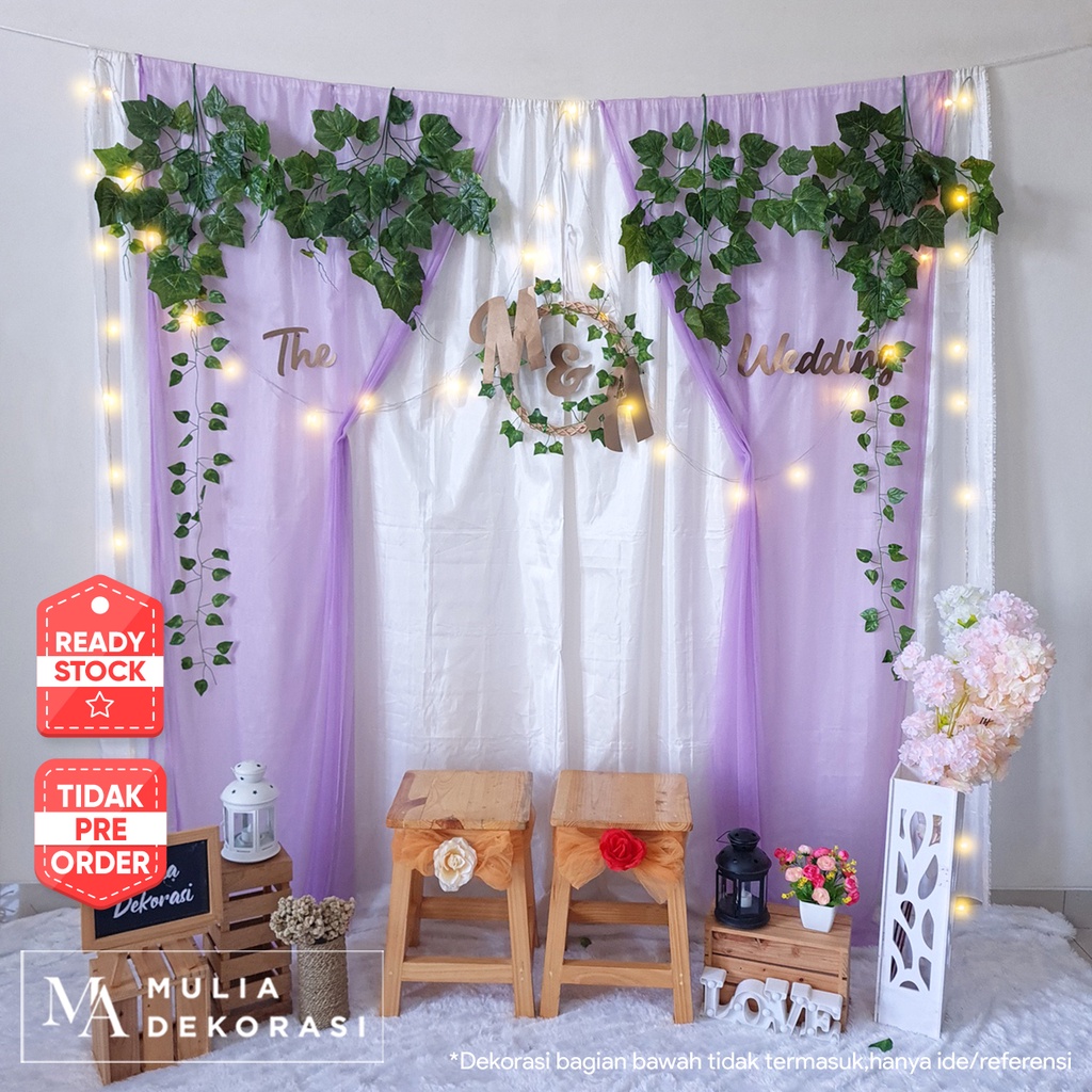 Dekorasi Backdrop Lamaran Nikahan Syukuran Aqiqah Khitan Background Bekdrop Paket P