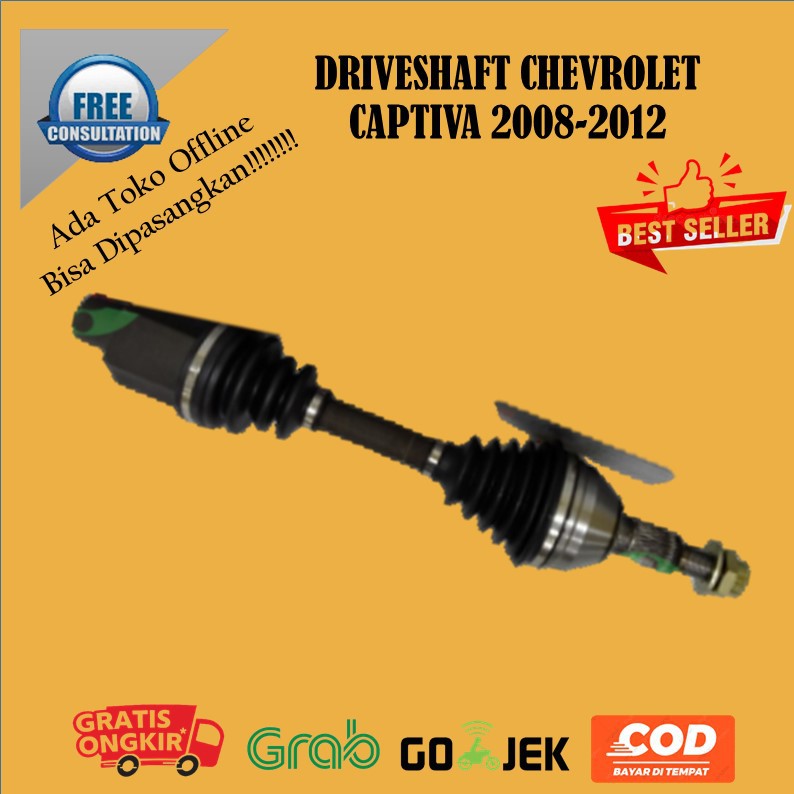 DRIVESHAFT CAPTIVA DRIVE SHAFT CV JOINT AS RODA KOMPLIT CHEVROLET CAPTIVA 2008-2012