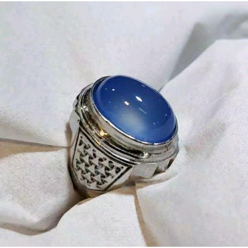 CINCIN BATU AKIK BIRU LANGIT