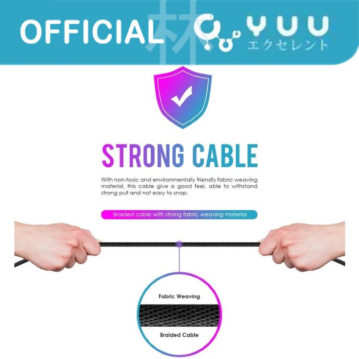 Yuu YCBM04CC Type-C To Type-C Data Cable 2.4A