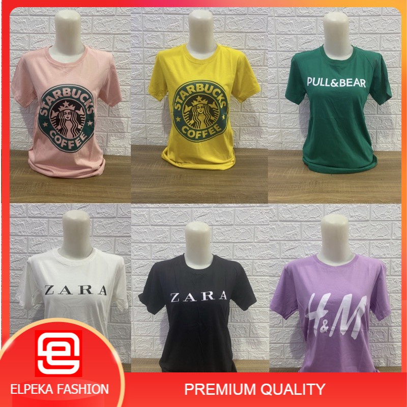 Kaos Tumblr Tee Branded Wanita T Shirt O neck Kaos Katun Wanita Murah Elpeka Fashion