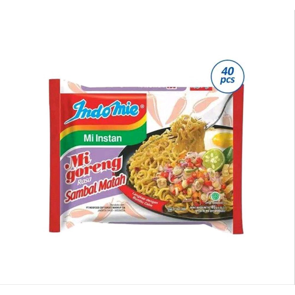 INDOMIE MI GORENG SAMBAL MATAH 1 CARTON Terbaik