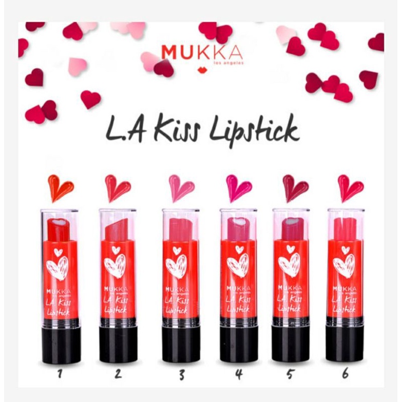 [BPOM] LIPSTIK MUKKA LA KISS Lipstick Kosmetik Bibir Pemerah Bibir Gincu