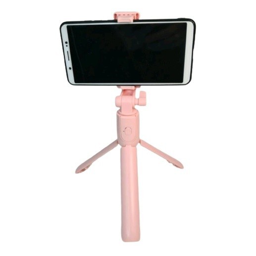 TB04-Tongsis Remot Bluetooth Macaron /Tripod Macaron Selfie Wireles