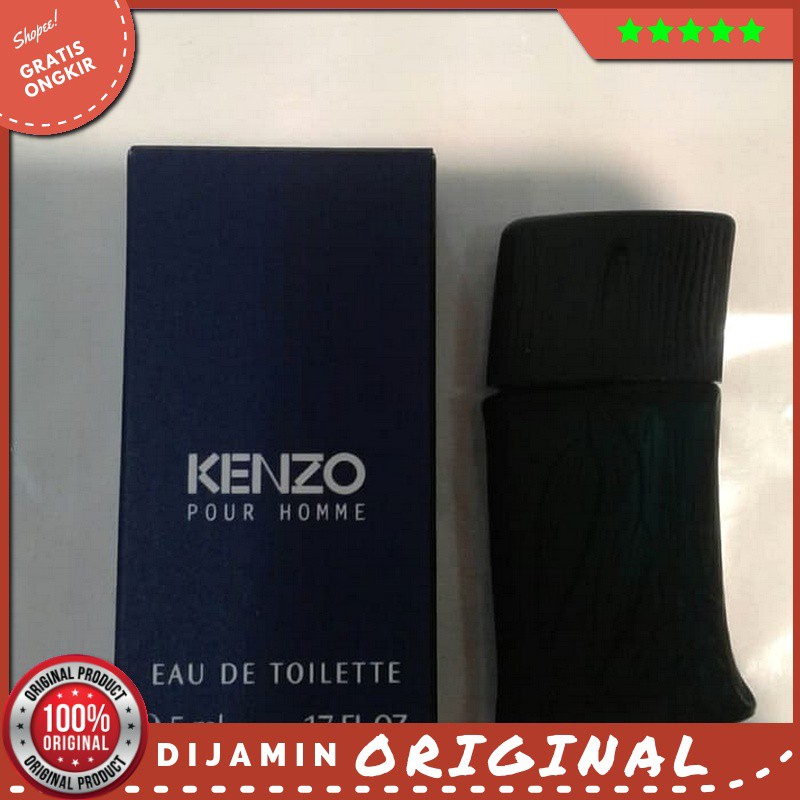 Parfum Original Kenzo Pour Homme Edt 5Ml ( Mini ) Pria Laki Laki Asli Ori Wangi Tahan Lama