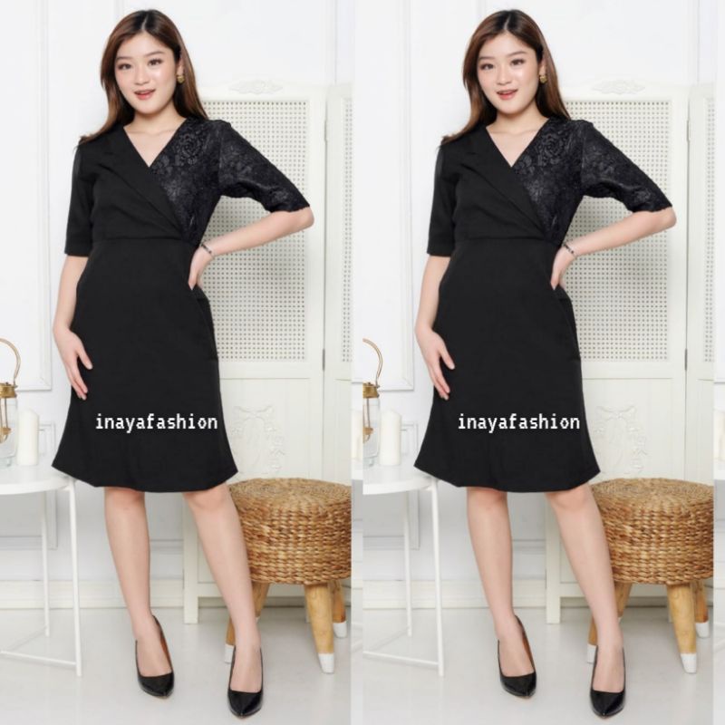 Dress Kerja Wanita Kantor Formal 02