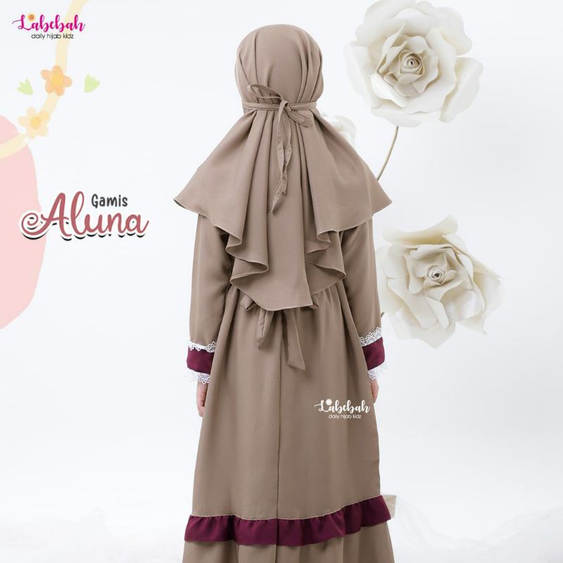 Labebah || Gamis Aluna Set Jilbab