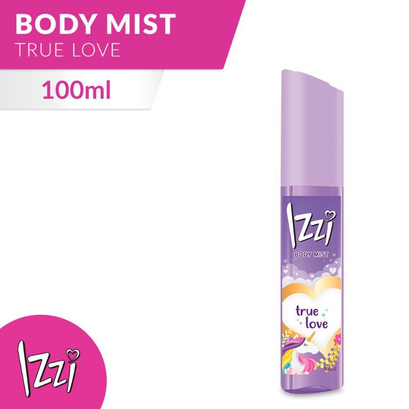 IZZI LOVE BODY MIST TRUE LOVE 100ML//PARFUM IZZI LOVE//IZZI LOVE UNGU//WANGI TAHAN LAMA//MURAH//ORI