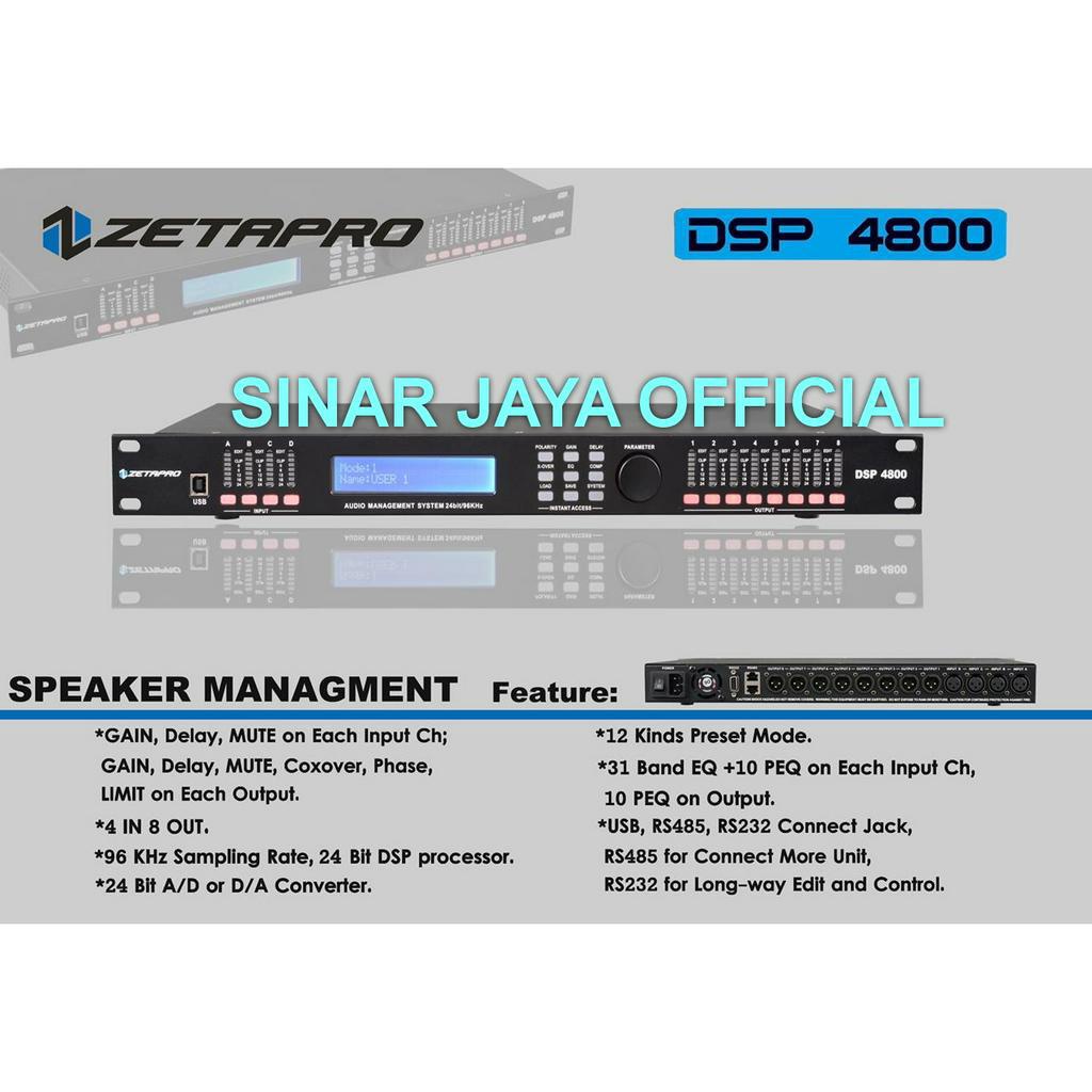management speaker DSP 4800 / dlms Zetapro DSP4800 / Dsp4800 Original
