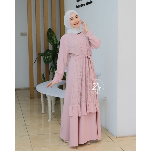 GAMIS BRUKAT Dress Cantik Original Premium Best Seller Lamongan