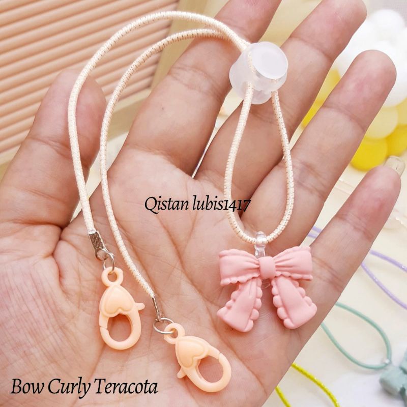 Strap Masker Bow Curly Series