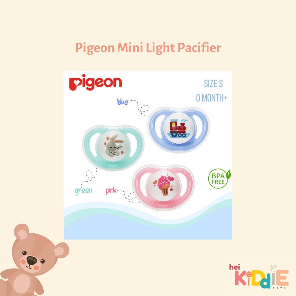 Pigeon Minilight Pacifier Empeng S M L