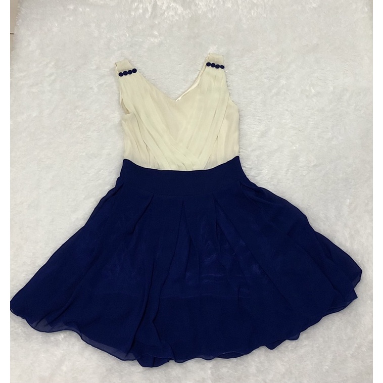 dress wanita baju wanita party dress pesta baju preloved second bekas biru