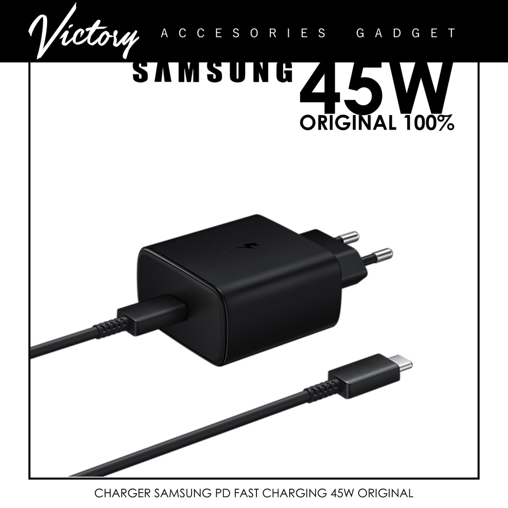 Victory Charger Samsung 45W ORIGINAL 100% Fast Charging Type C to Type C