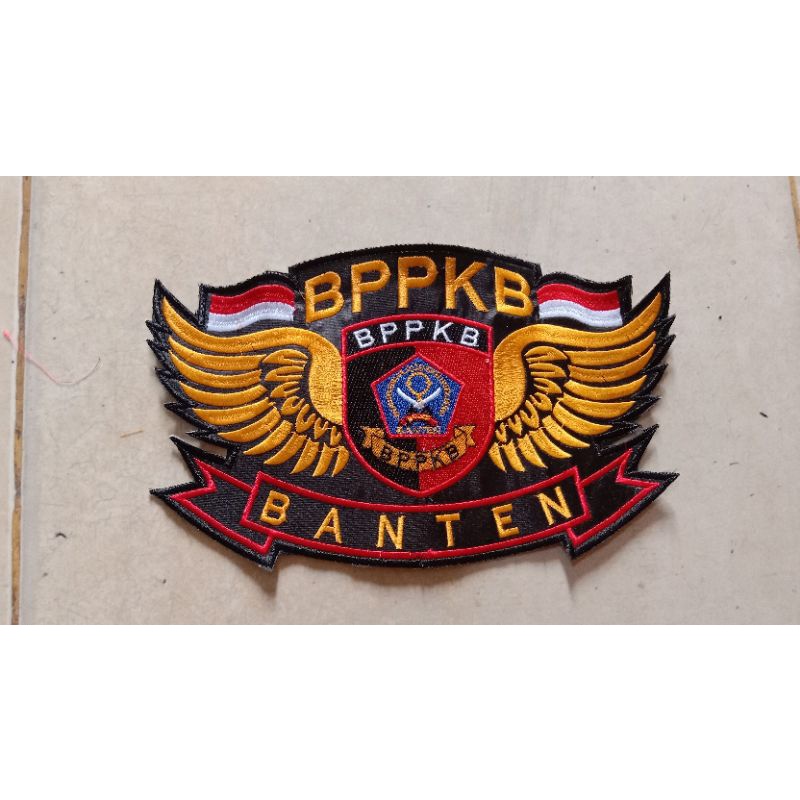 bordir buat di belakang wing BPPKB banten