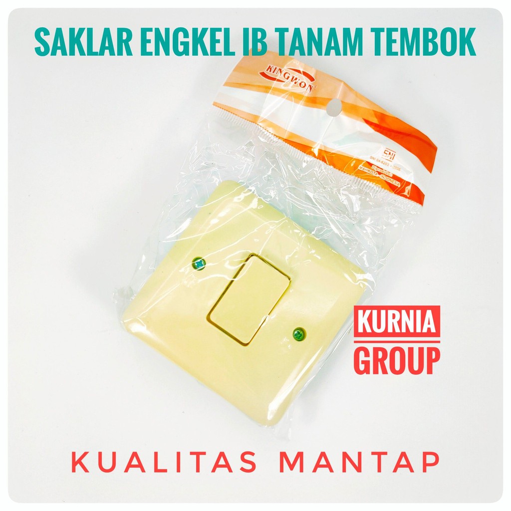 SAKLAR ENGKEL IB TANAM TEMBOK SNI SAKELAR LAMPU INBOUND TUNGGAL PENCETAN SATU GANG CEPLEKAN TERMURAH