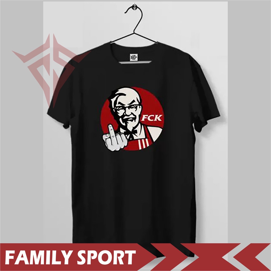 Kaos Baju Plesetan Lucu Logo FCK KFC Premium