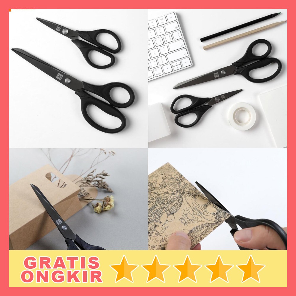 

Xiaomi Huohou Gunting Titanium Plated Scissors Set 2 PCS - HU0030 - Black
