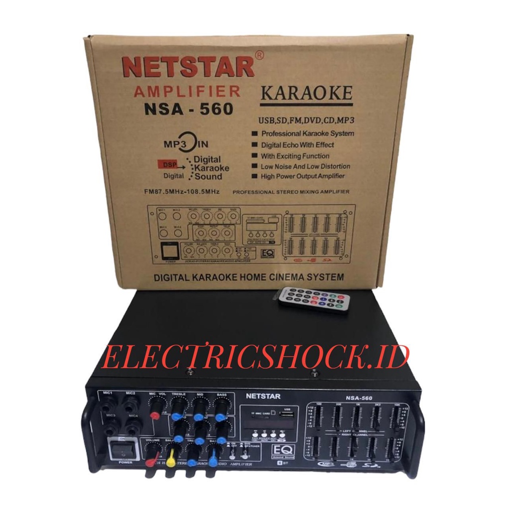 AMPLIFIER KARAOKE NETSTAR NSA 560 / NETSTAR NSA560 BLUETOOTH