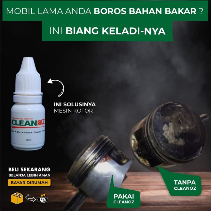 ASLI ORIGINAL CLEANOZ PENGHEMAT BBM MOBIL MOTOR / PENGHEMAT BENSIN SEPEDA