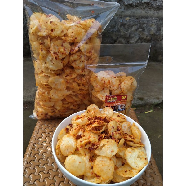 

Keripik cireng pedas/ cipeng / keripik cireng Cikruh / pedas daun jeruk /500g