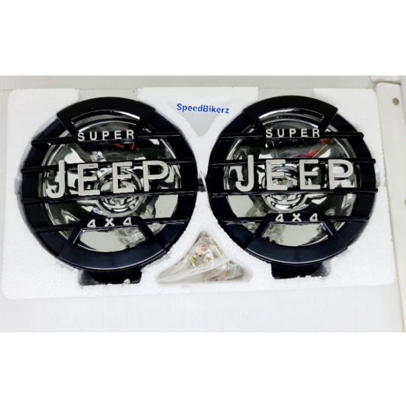 Lampu Tembak JEEP 4x4 / Lampu Sorot JEEP Double isi 2 Halogen Sorot Tembak JEEP Motor Dan Mobil 12volt Universal car