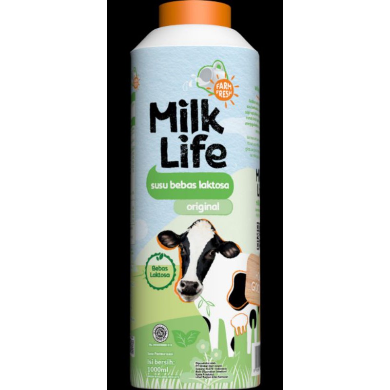 Susu MilkLife Pure Milk / Chocolate 1L Freshmilk | Milk Life Fresh Lactose Free Mocha Bebas Laktosa Kopi Liter Strawberry Banana