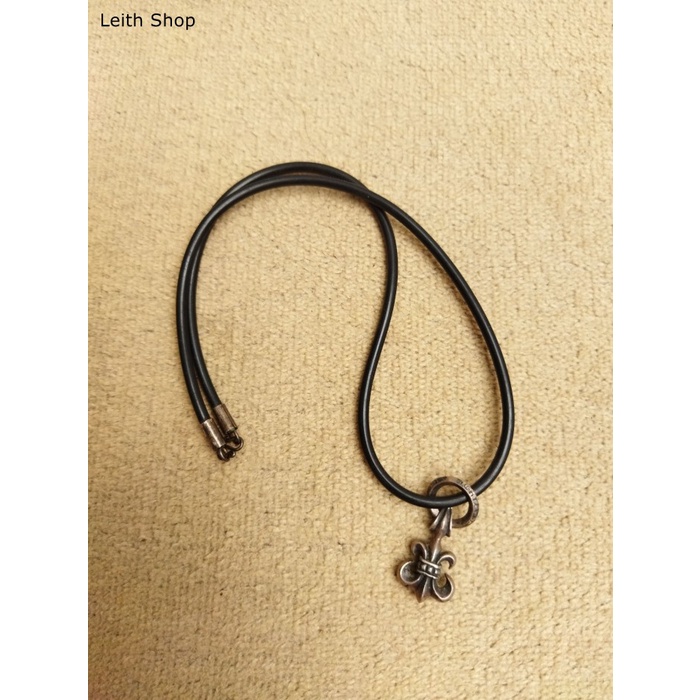 Kalung Silver Tanduk Perak Aksesoris Pria Fashion Metal Bali Unik