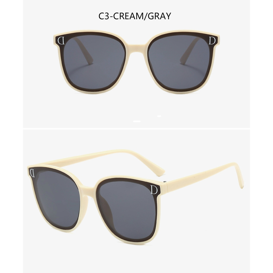 Korean style personality D-shaped fashion men's and women's trendy sunglasses