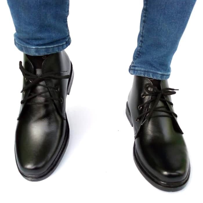 Sepatu PDH Boot Pria Kulit Asli Rasheda PDHR Big Size