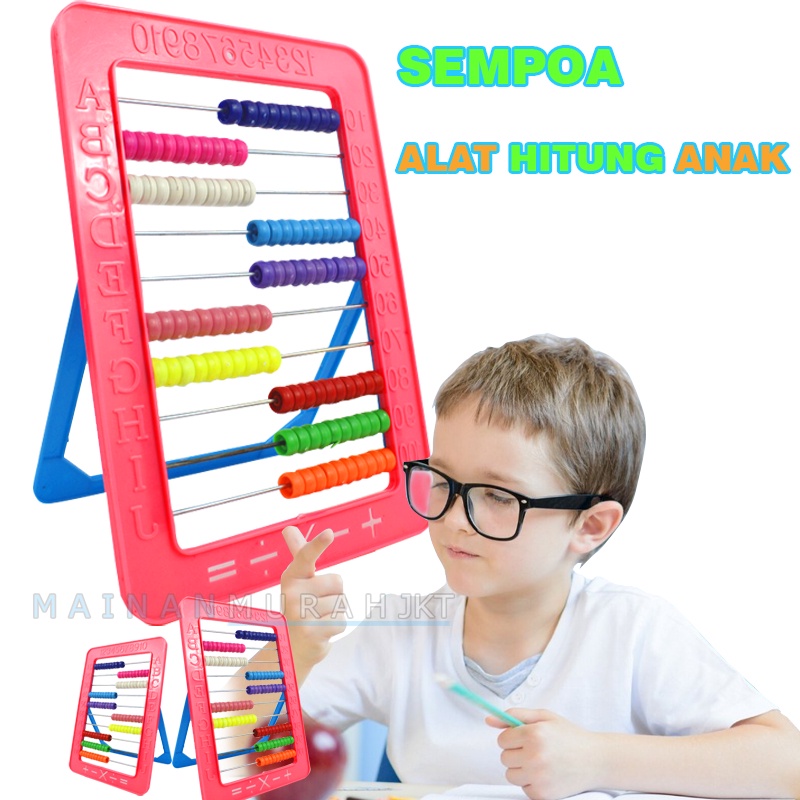 MAINANKEI MAINAN ANAK MURAH SEMPOA SMP02 ALAT MENGHITUNG ANAK EDUKASI BANTU MENGHITUNG MATEMATIKA
