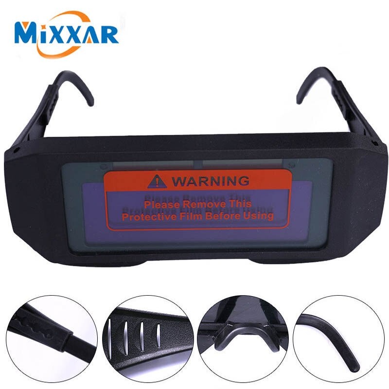 Bisa COD Kacamata Las Otomatis Auto Darkening Soldering Googles - Mixxar 5100B