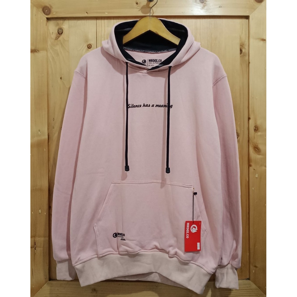 Jaket Sweater Hoodie Pria  Original Distro Warna Pink Muda Sweater Cowok Cewek Terbaru Switer Cowok Oversize Bahan Cotton Tebal SIZE M L XL XXL JUMBO Bayar Di Tempat